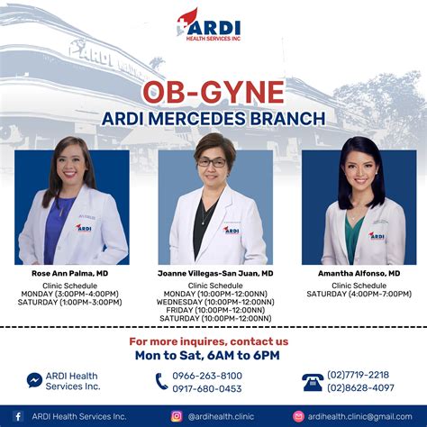 ardi alfonso clinic services.